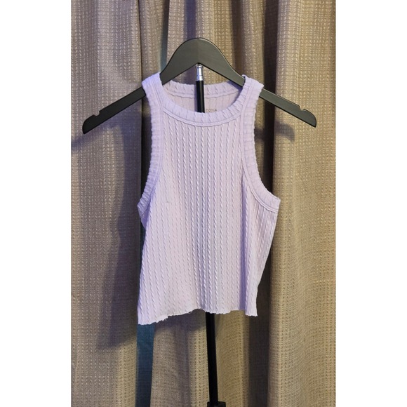 Arizona Jean Company Tops - Arizona Ribbed Cropped Tank Top Women's Size Medium Purple